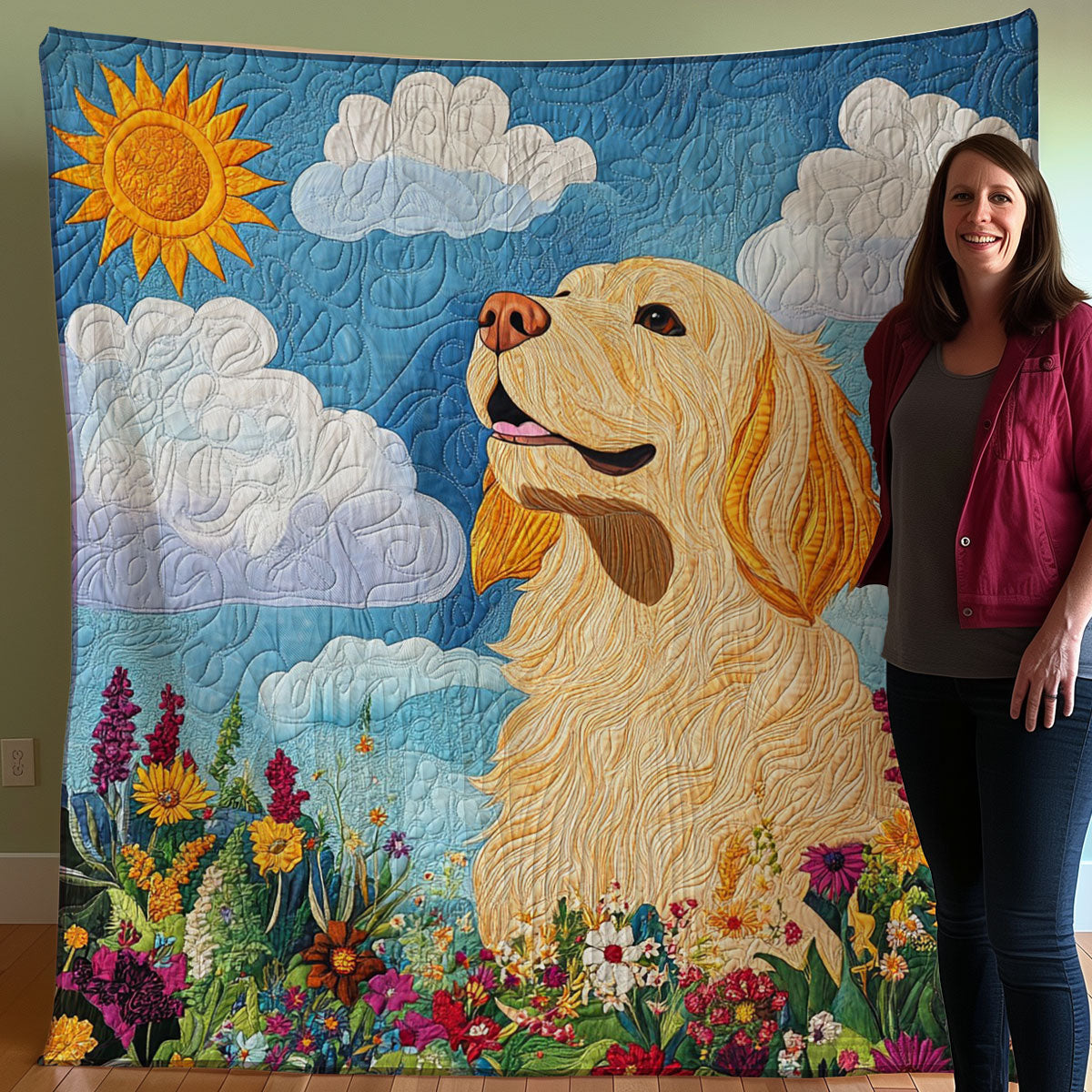 Golden Retriever WO0308002CL Quilt