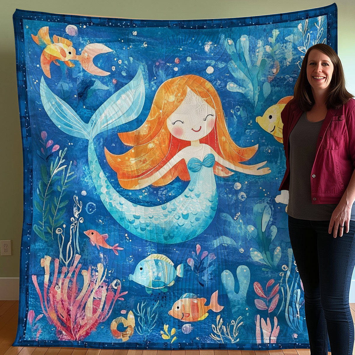 Mermaid WO0308010CL Quilt