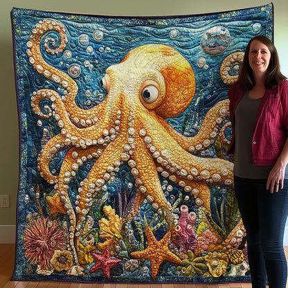 Octopus And Ocean WO0608028CL Quilt