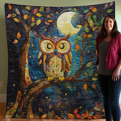 Owl And Moonlight WO0208044CL Quilt