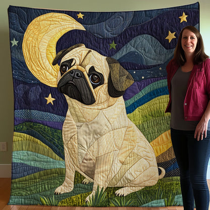 Pug Dog WO0108020CL Quilt