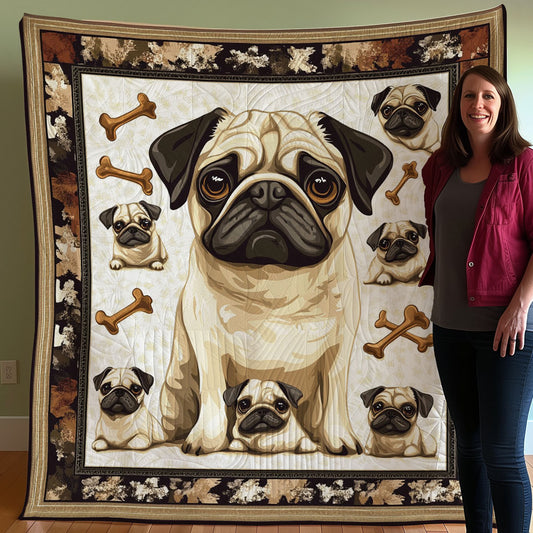 Pugdog WO0208020CL Quilt