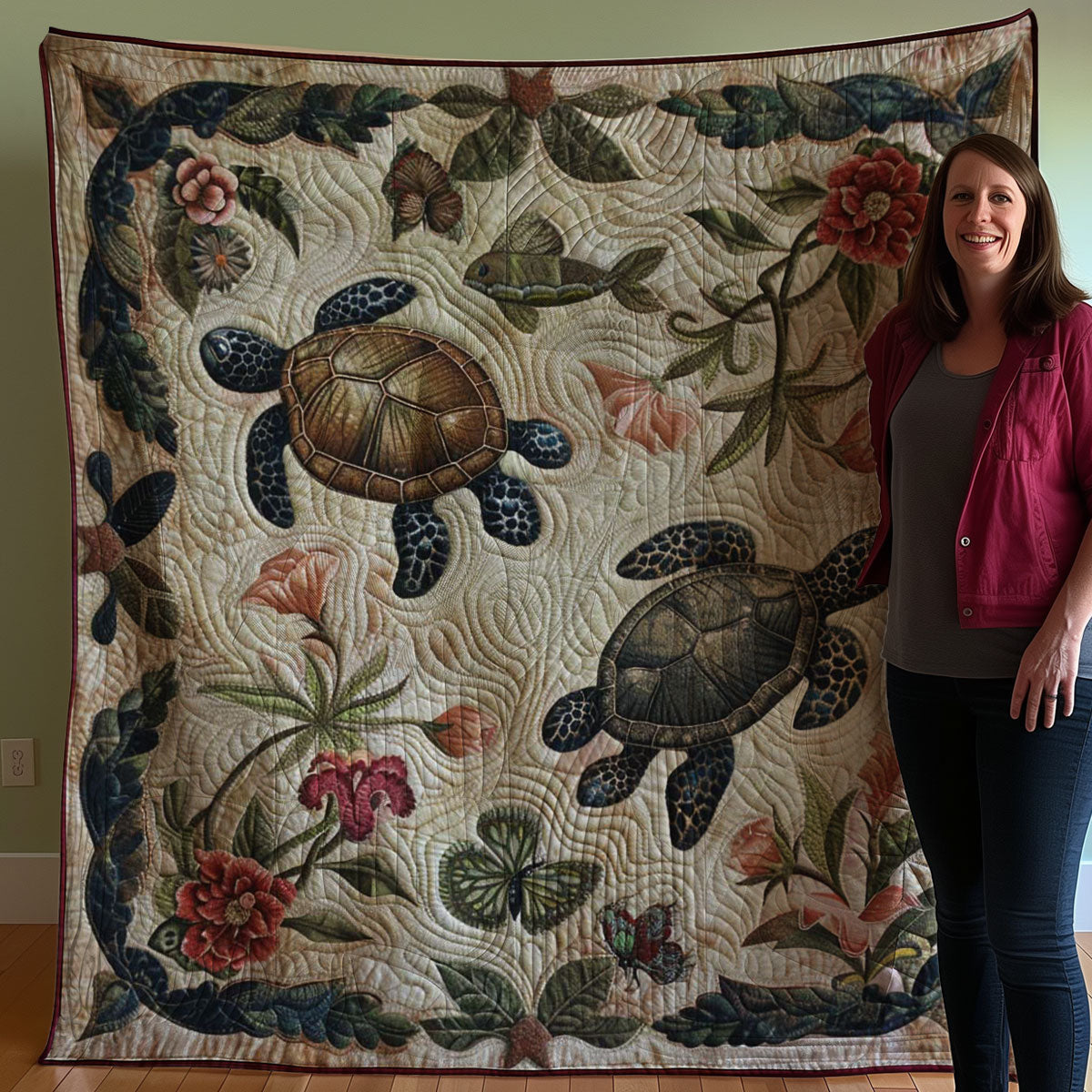 Sea Turtle Serenity WN2507009CL Quilt