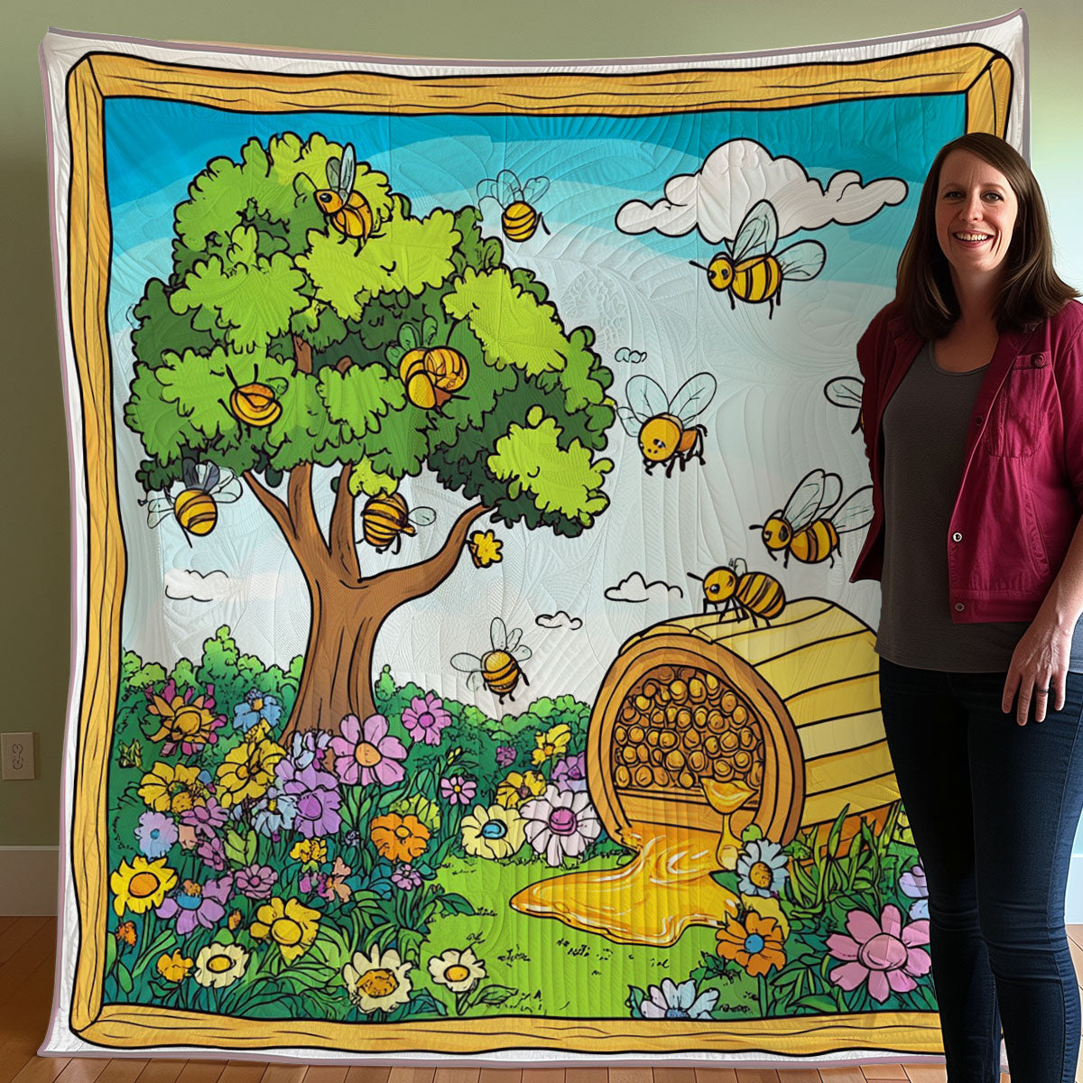 The Sweet Life Of Bees WO0308020CL Quilt