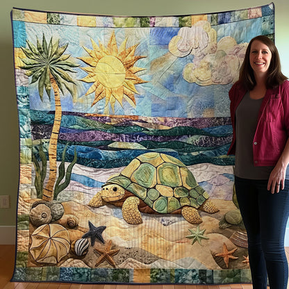 Tortoise On The Beach WO0608025CL Quilt