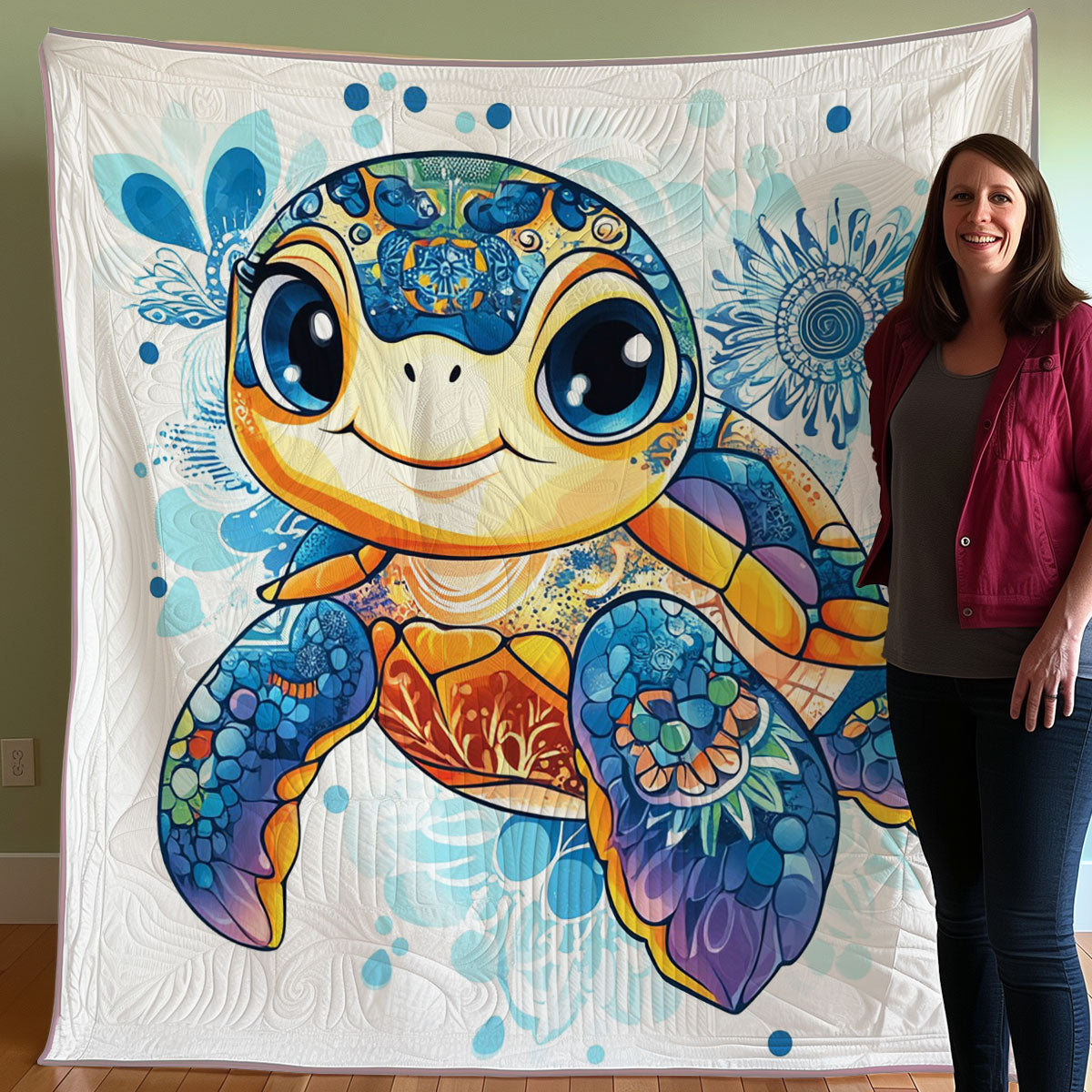 Turtle Harmony WO0608006CL Quilt