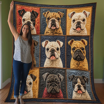 Adorable Bulldogs WO3107009CL Quilt