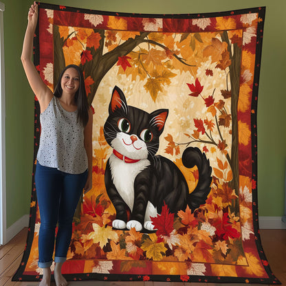 Autumn Cat WO0208011CL Quilt