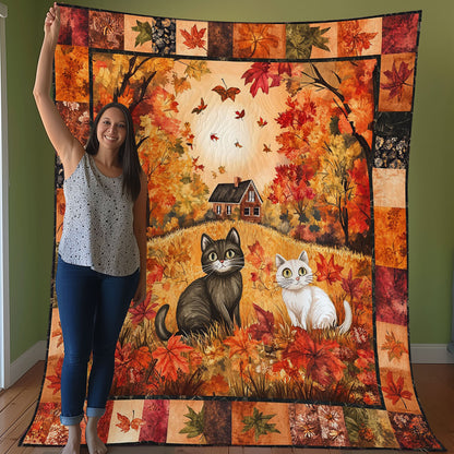 Autumn Cat WO0208012CL Quilt