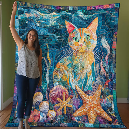 Cat Under The Sea WO01082024CL Quilt