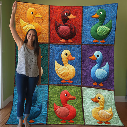 Colorful Ducks WO3107017CL Quilt