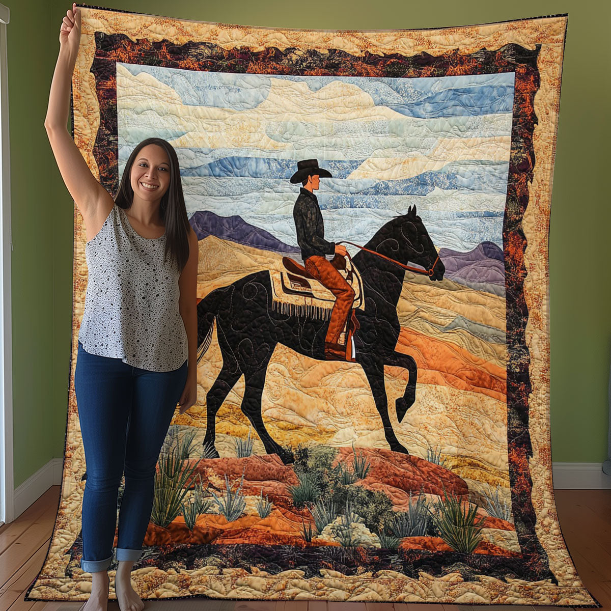 Cowboy WO0208001CL Quilt