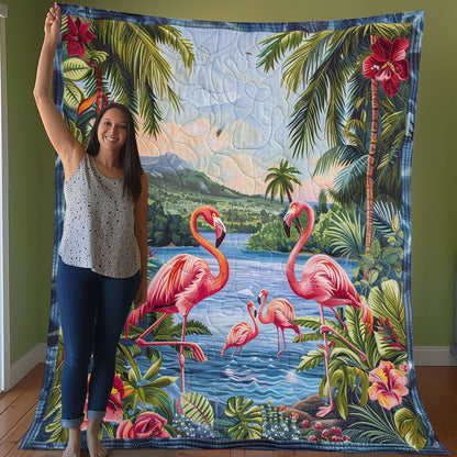 Family Flamingo WO3007004CL Quilt