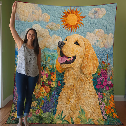 Golden Retriever And Dawn WO0308003CL Quilt