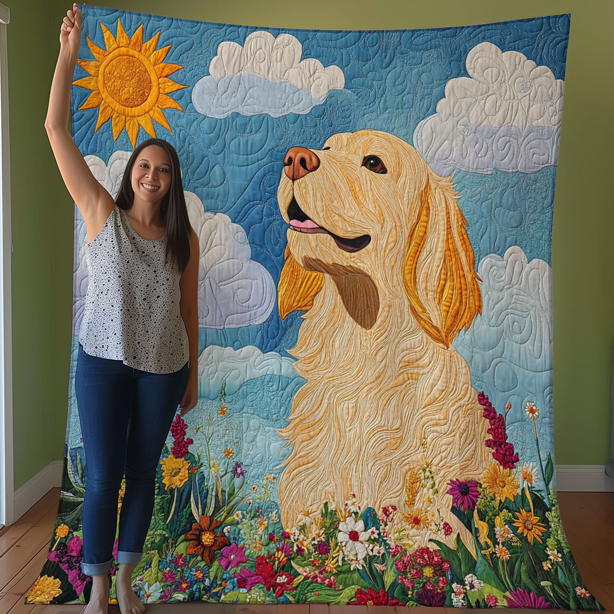 Golden Retriever WO0308002CL Quilt