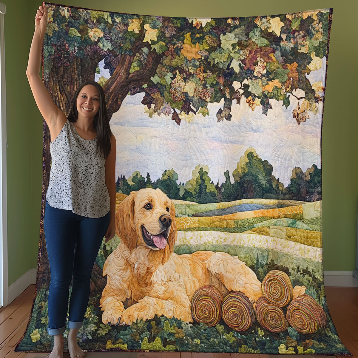 Golden Retriever WO0508007CL Quilt