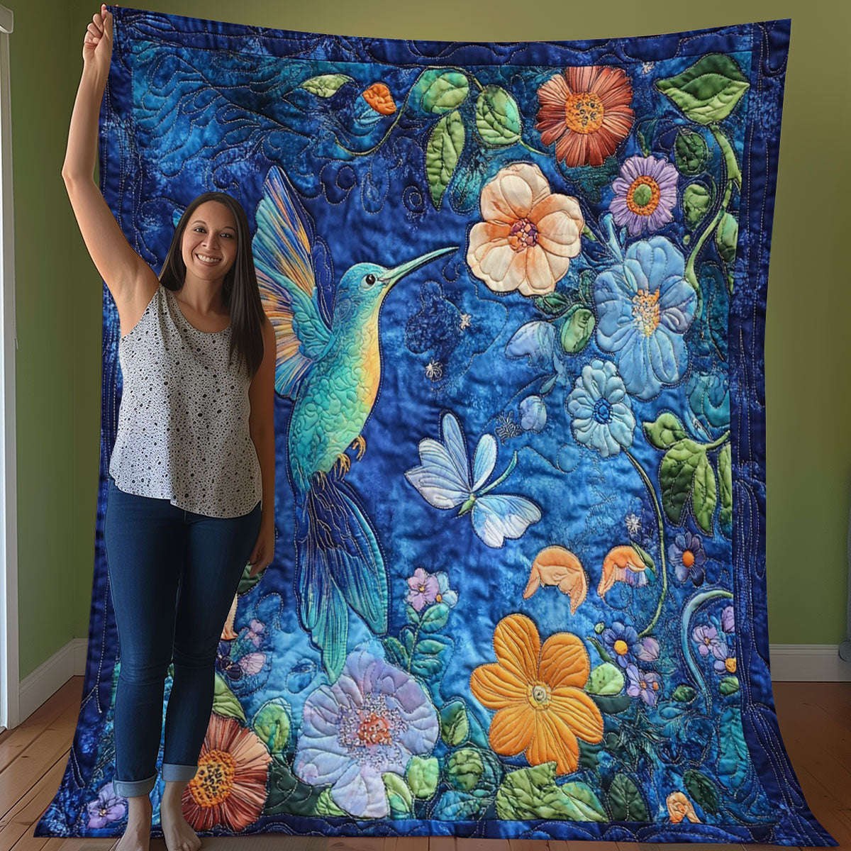 Hummingbird WO0108032CL Quilt