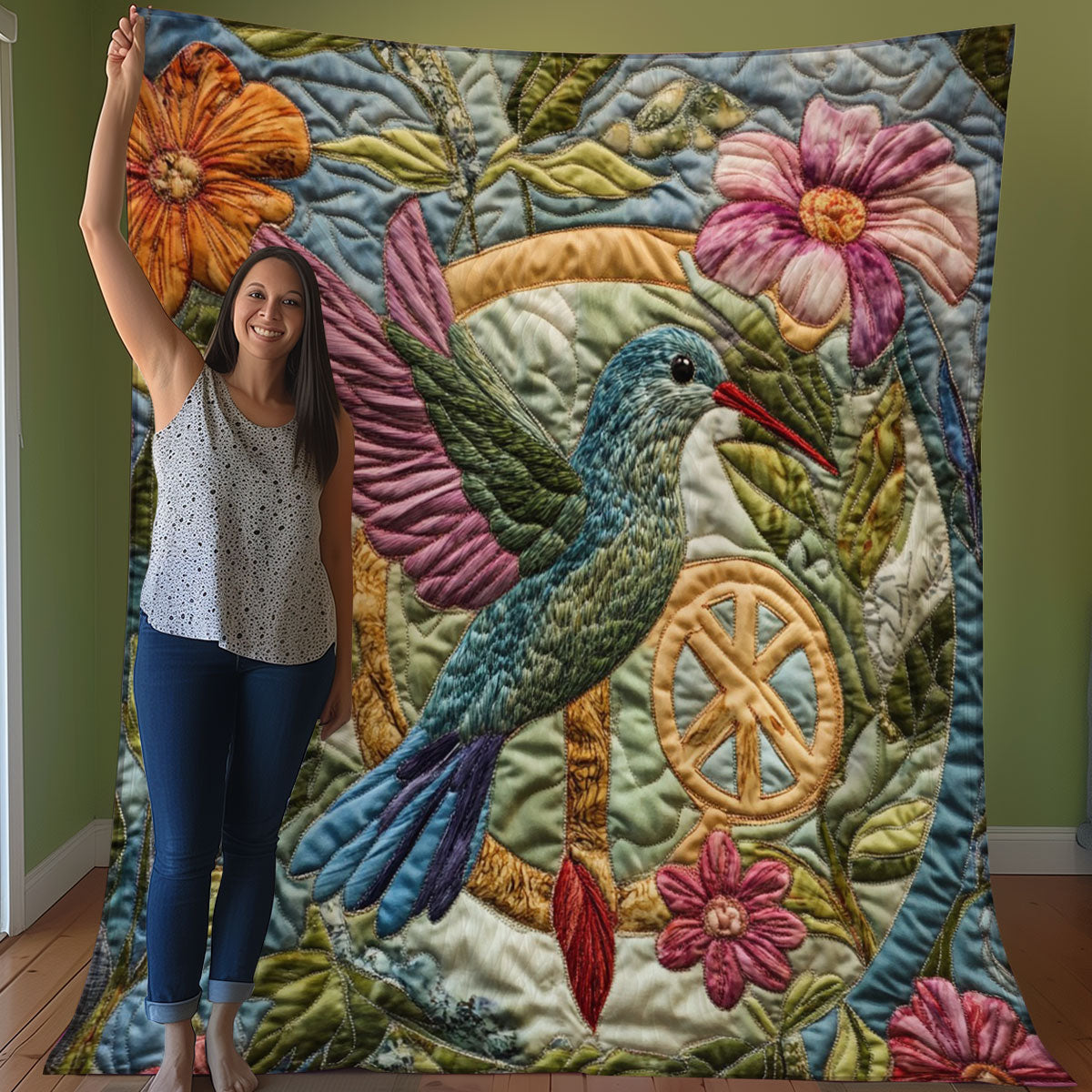 Hummingbird WO0208003CL Quilt