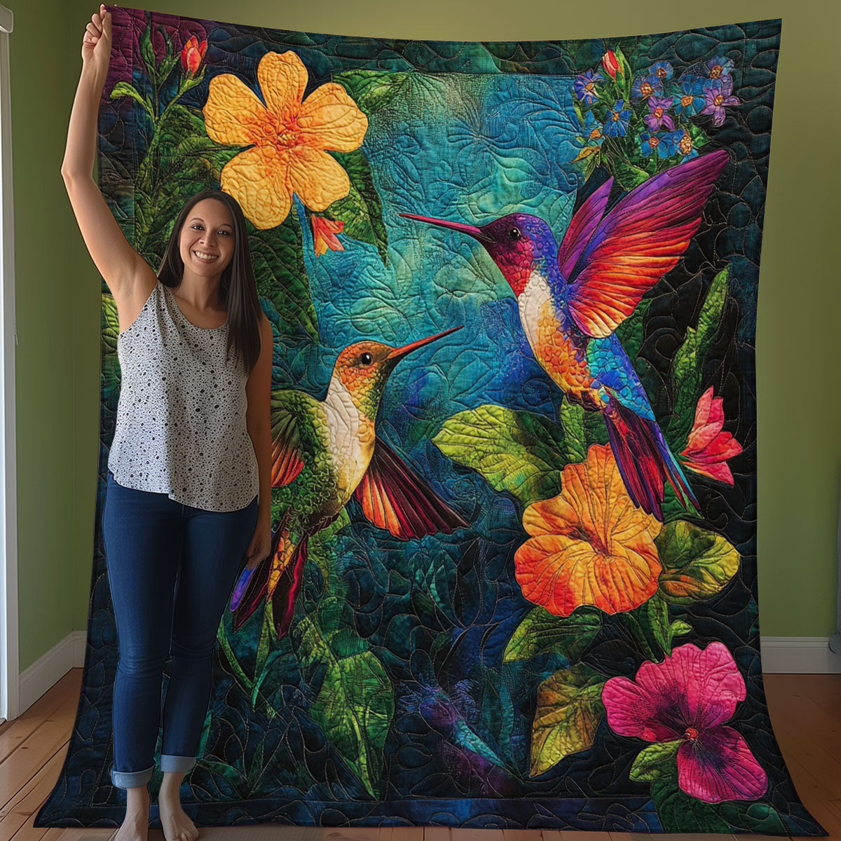 Hummingbird WO0308017CL Quilt