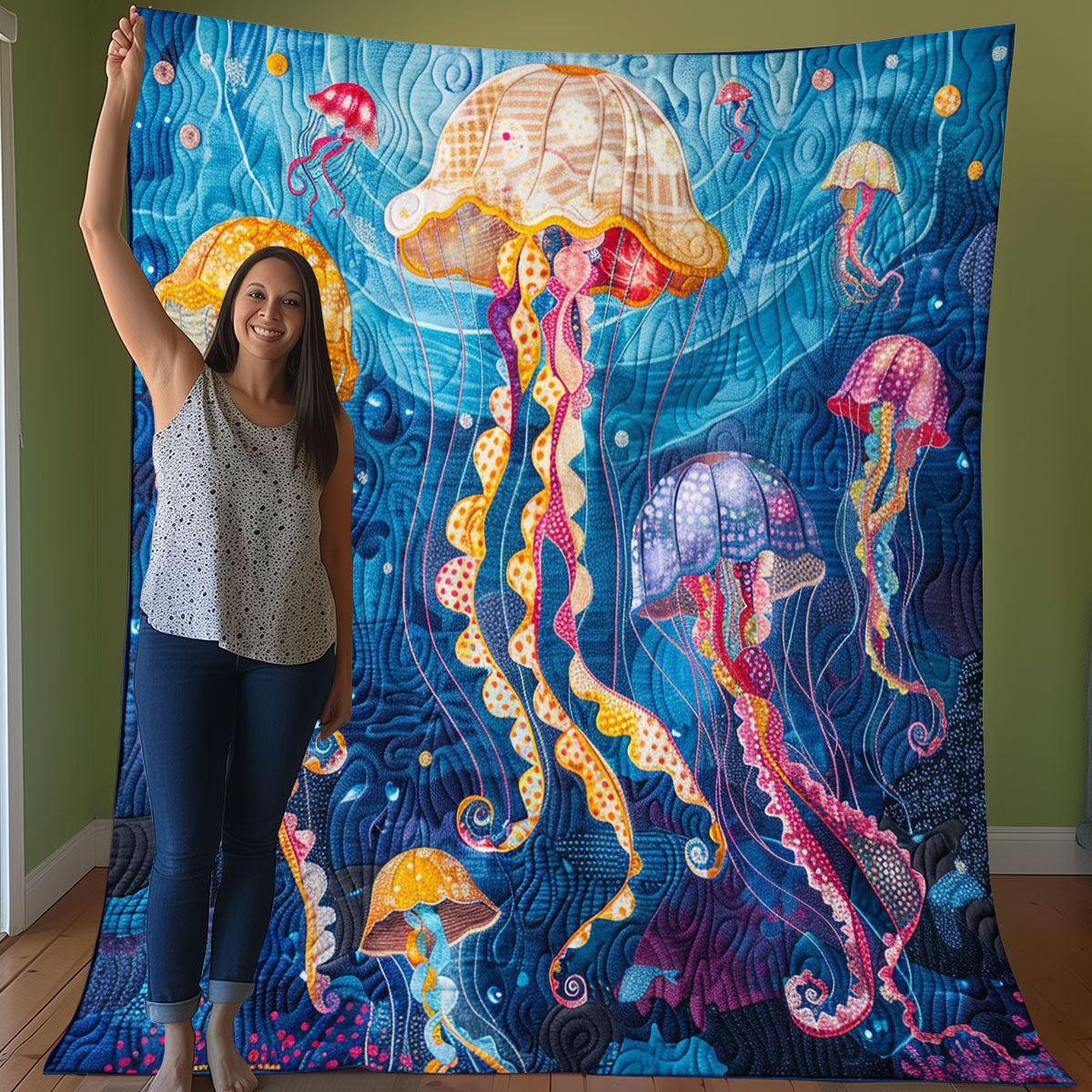 Jellyfish WO3007023CL Quilt