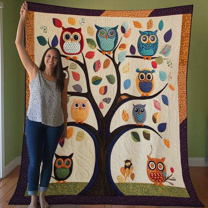 Owls On The Tree WO0208029CL Quilt