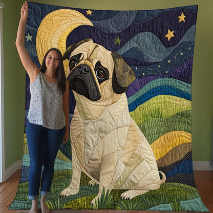 Pug Dog WO0108020CL Quilt