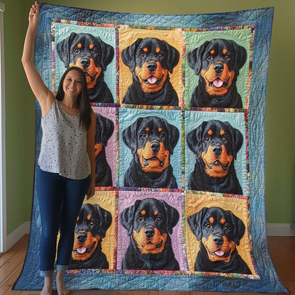 Shades Of Rottweilers WO3107022CL Quilt