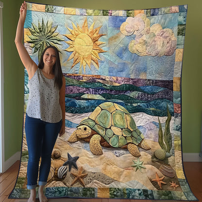 Tortoise On The Beach WO0608025CL Quilt