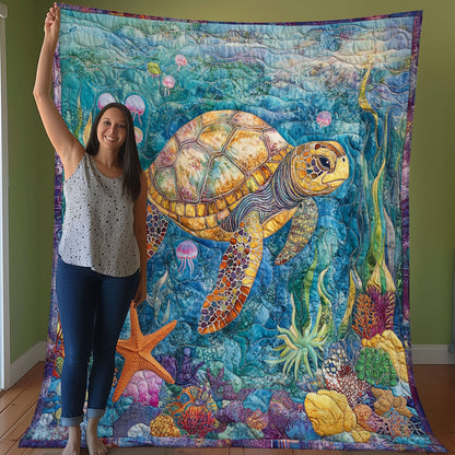 Turtle And Sea WO0508014CL Quilt