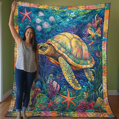 Turtle Under The Sea WO0508013CL Quilt