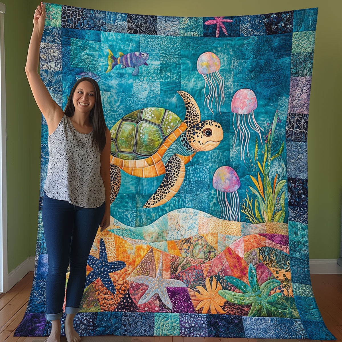 Turtle World WO0508011CL Quilt