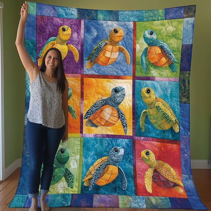 Turtles Swim WO3107024CL Quilt