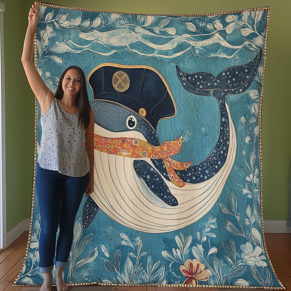 Whale And Ocean WO0608022CL Quilt