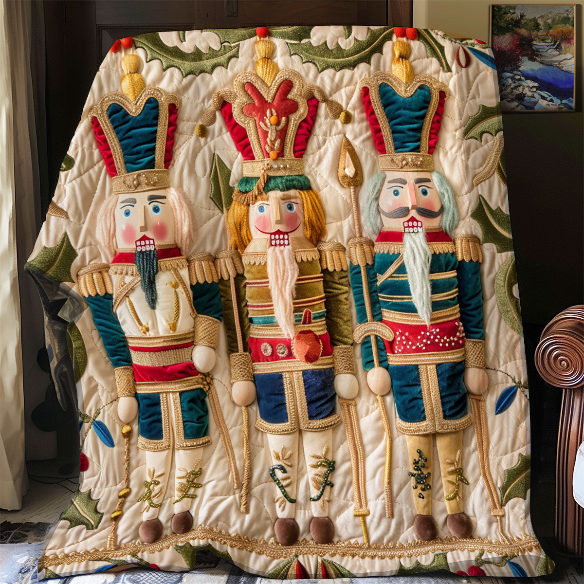 Adorable Animated Nutcrackers XR1508034CL Quilt