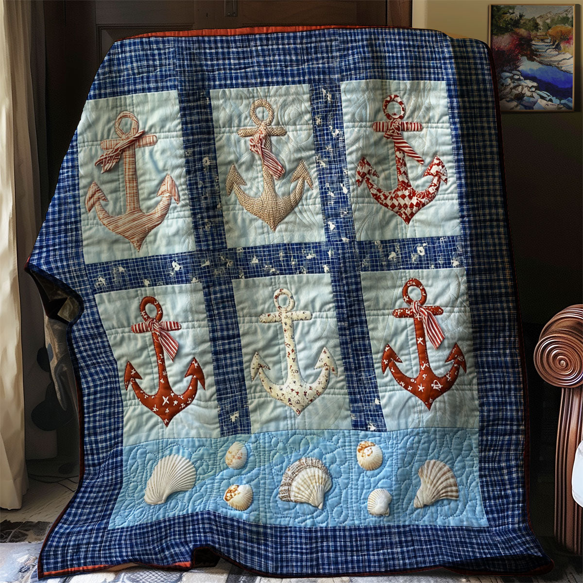 Anchor Seashell XR0108023CL Quilt