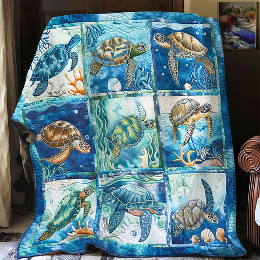 Aquatic Turtles XR2208024CL Quilt