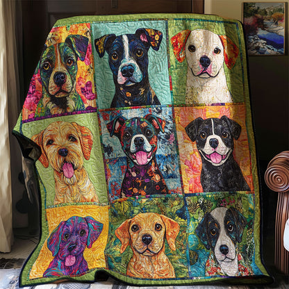 Attractive Dogs XR0508043CL Quilt