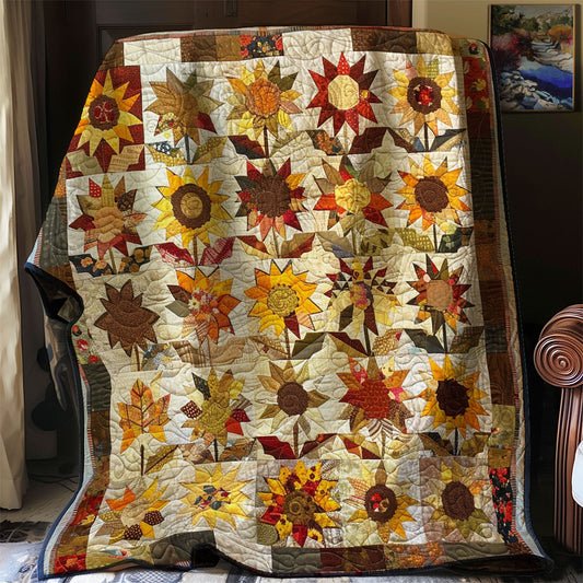 Autumn Sunflowers XR2506012CL Quilt