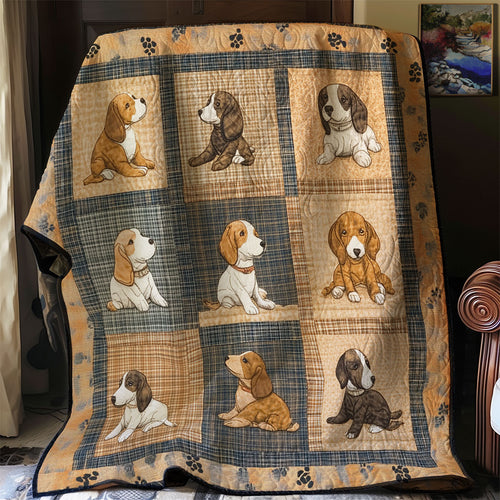 Baby Basset Hound XR0608023CL Quilt