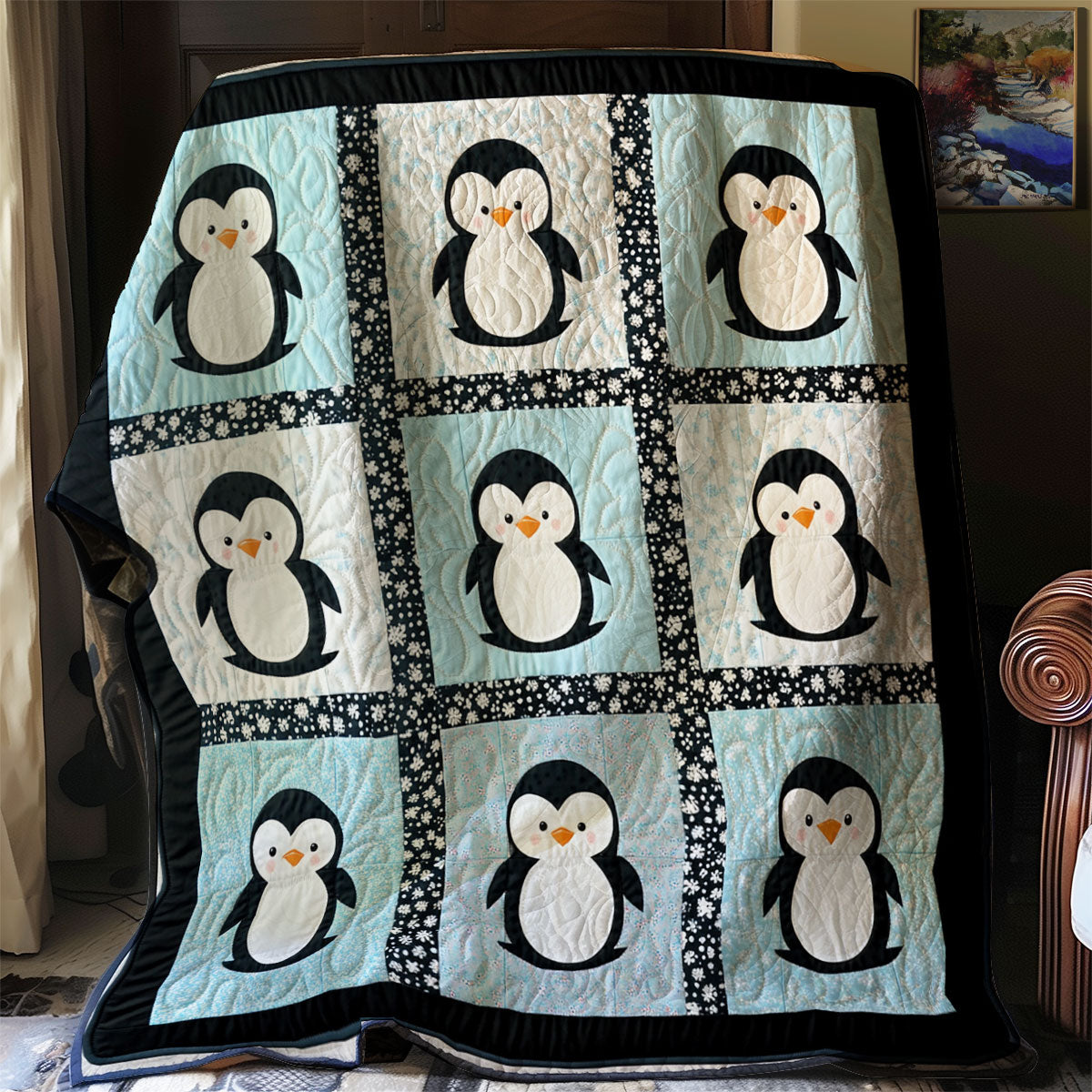 Baby Penguin Lovers XR0508028CL Quilt