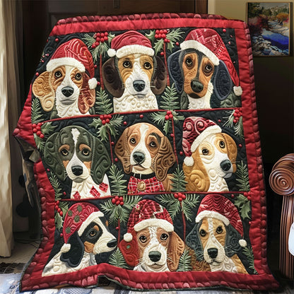 Beagles Santa Claus XR1508027CL Quilt