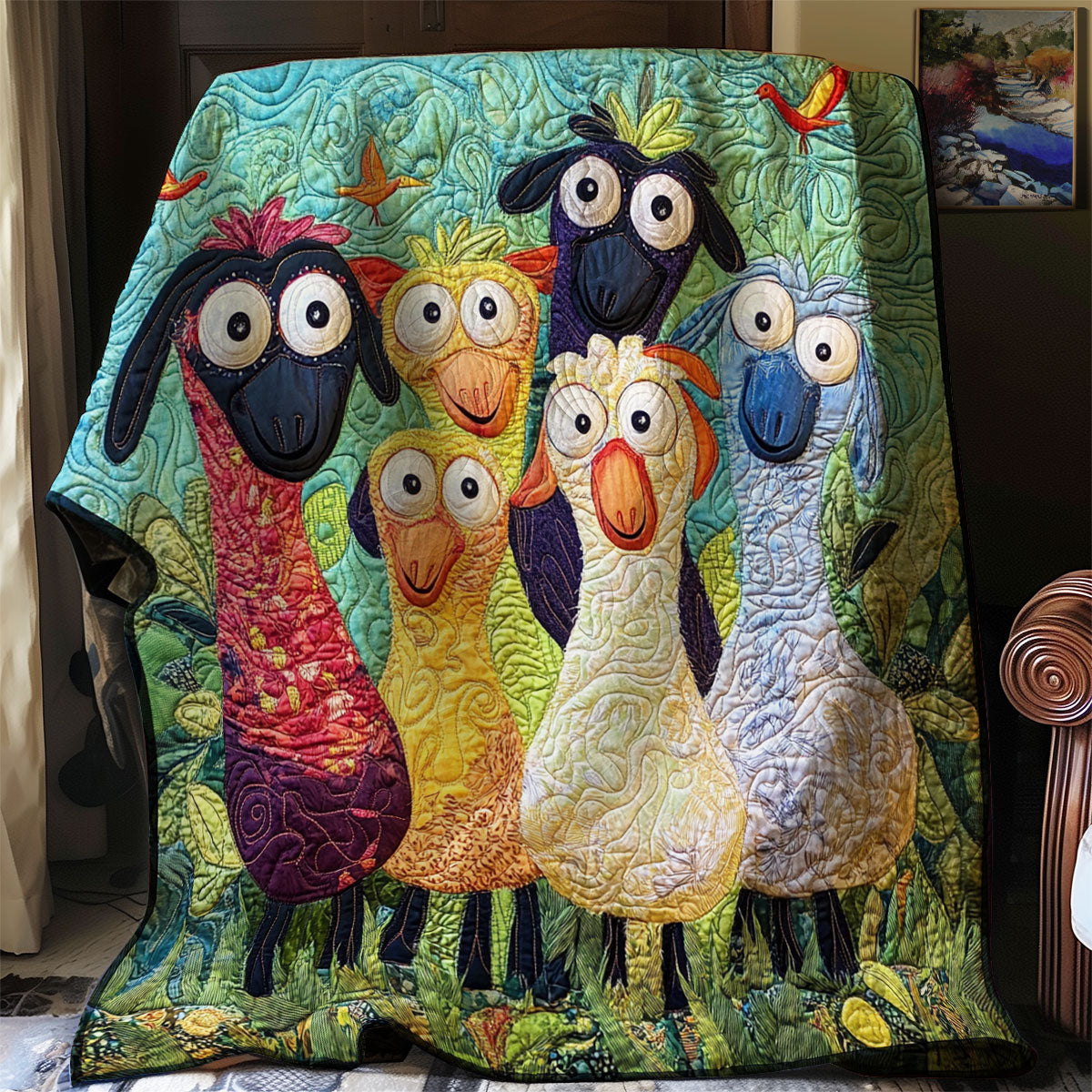 Big Eyes Sheeps XR0208002CL Quilt