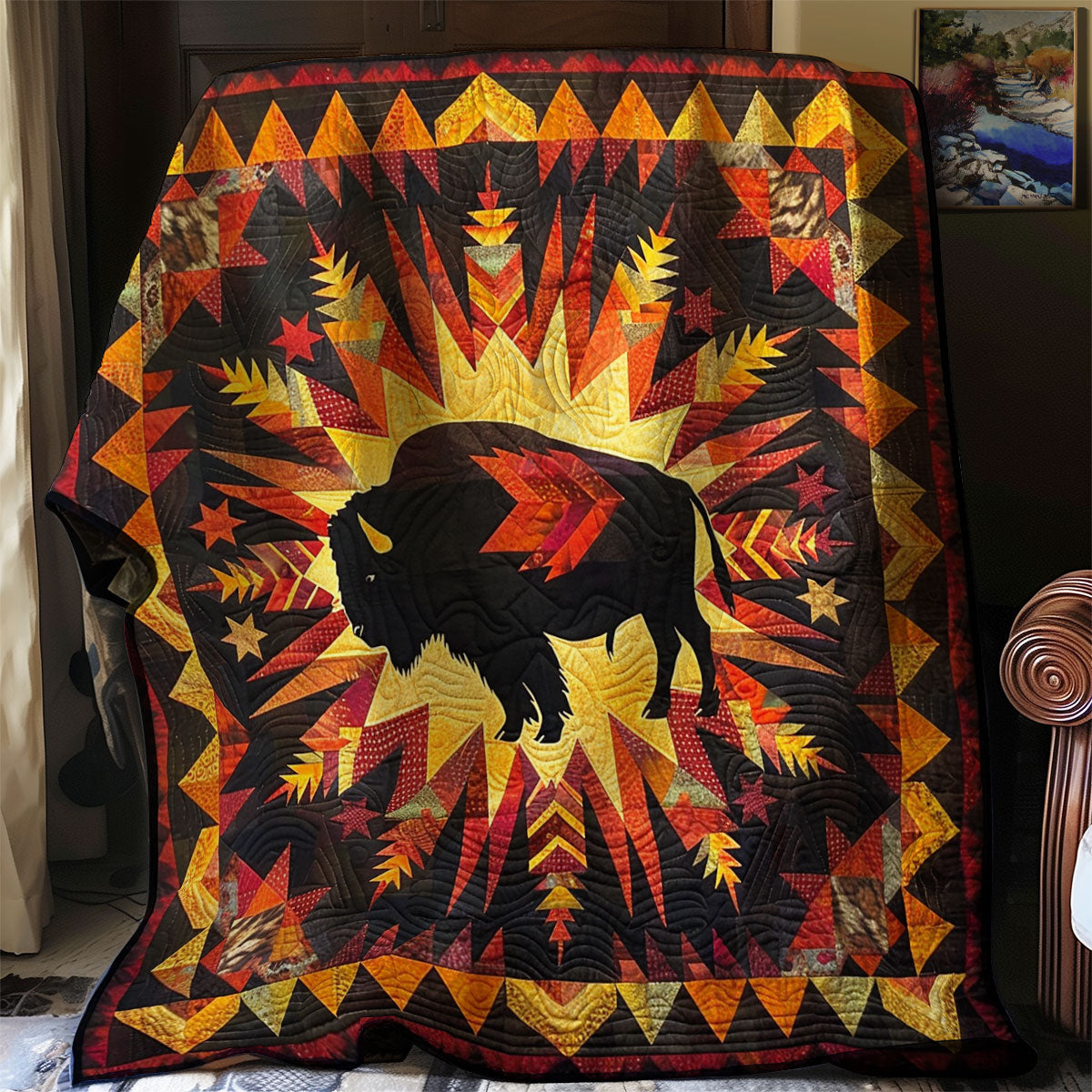 Bison Native American XR2106010CL Quilt