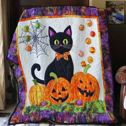 Black Cat In Halloween XR0808005CL Quilt