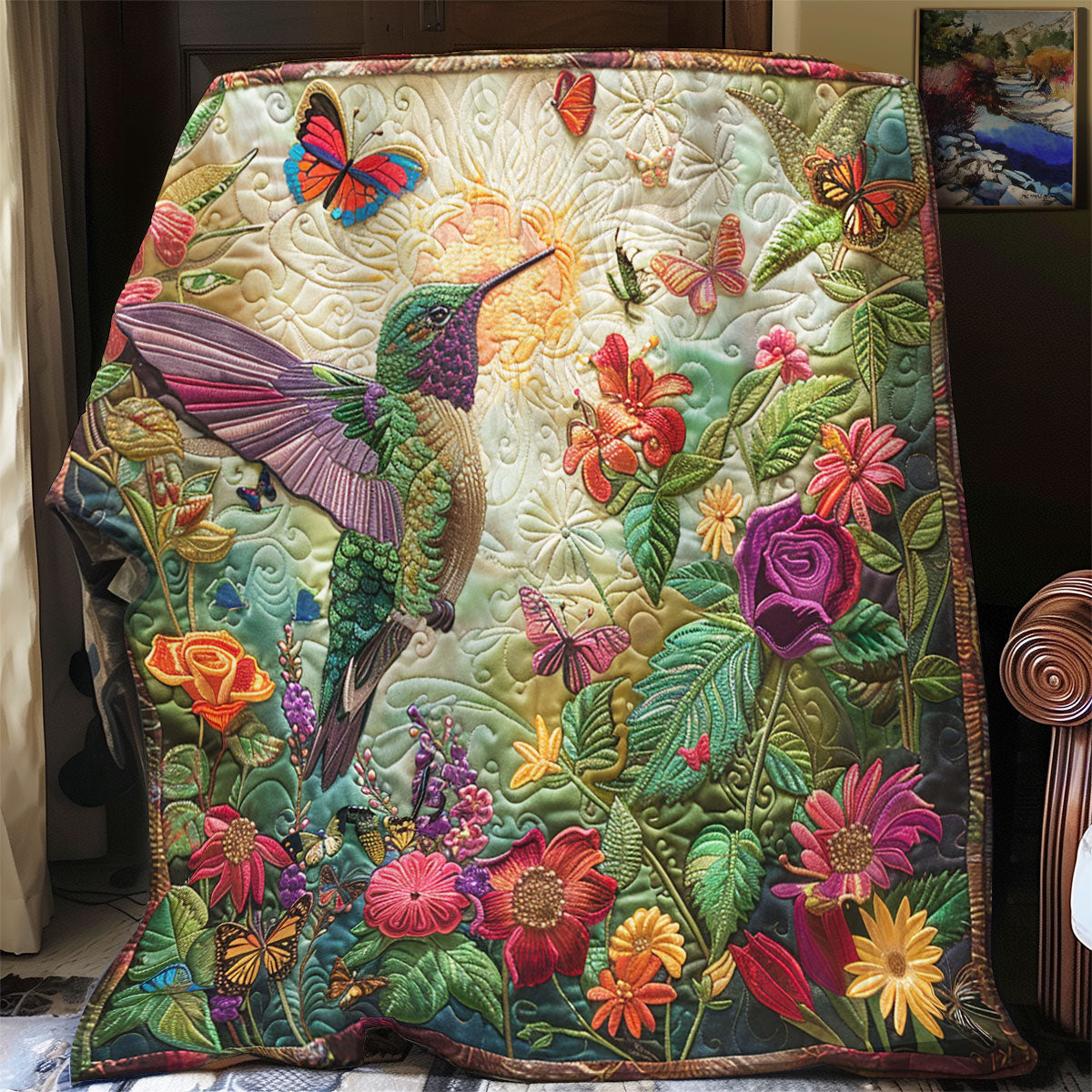 Blink Garden Hummingbird XR1908002CL Quilt