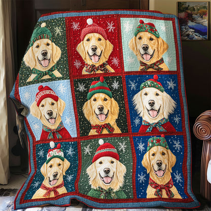Blissful Golden Retrievers XR2308021CL Quilt