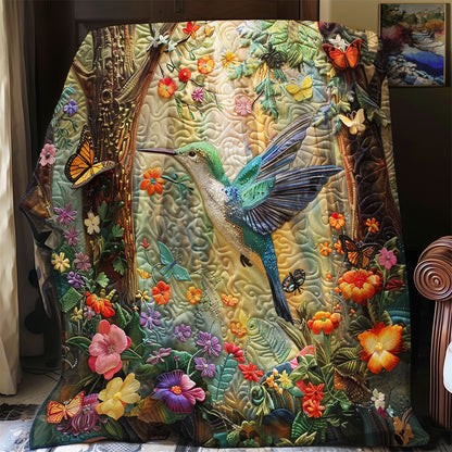 Blooming Hummingbird XR1008008CL Quilt