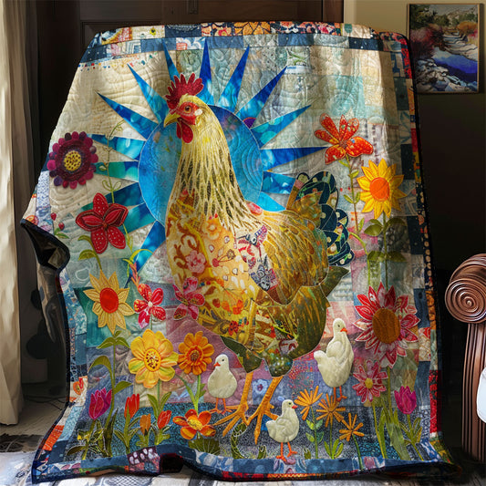 Blossom Sun Chicken XR2407032CL Quilt