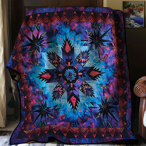 Blue And Black Native Star XR0307011CL Quilt