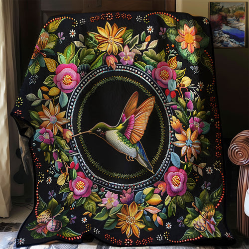 Bohemian Hummingbird XR0307002CL Quilt